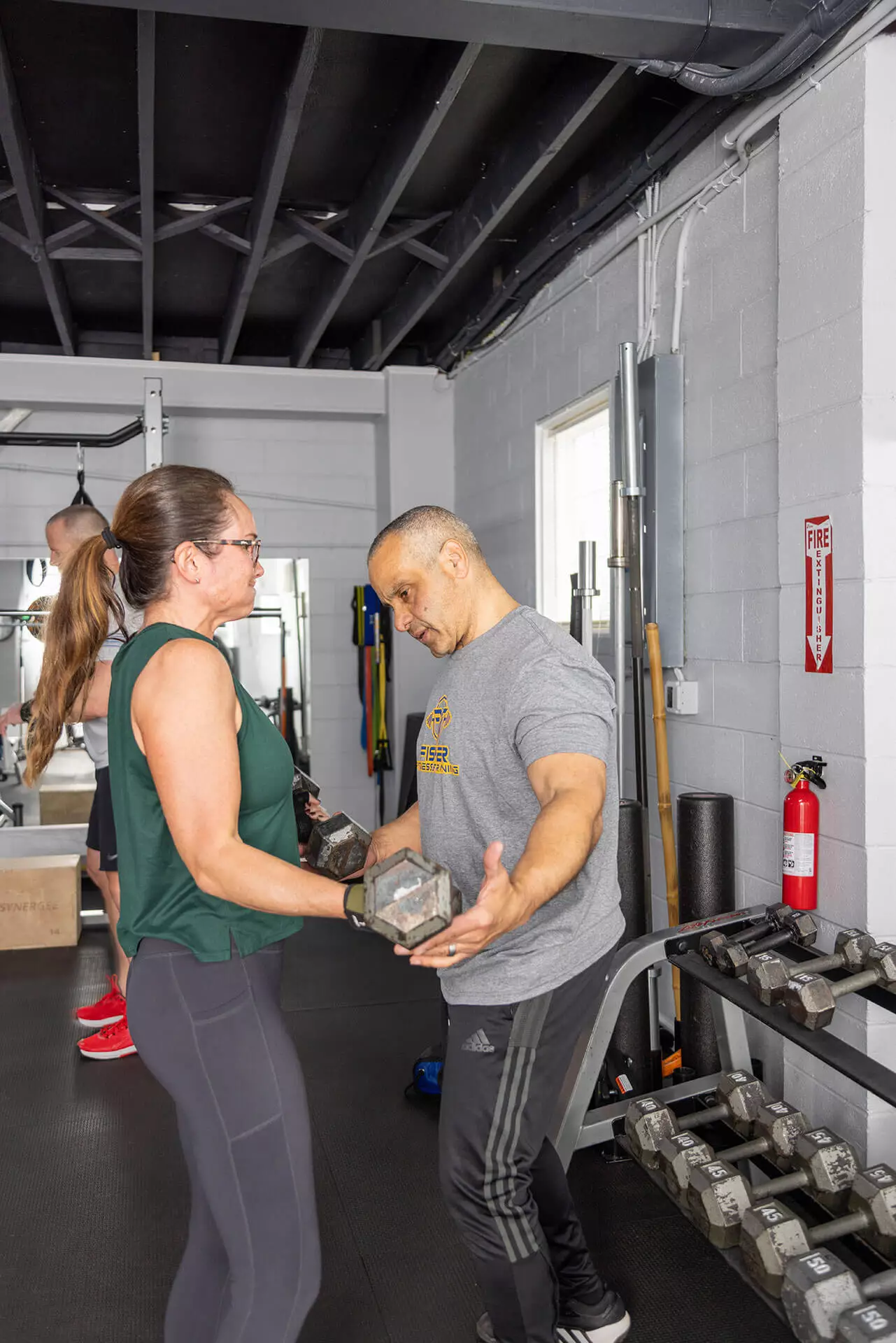 Woman Barbell Training